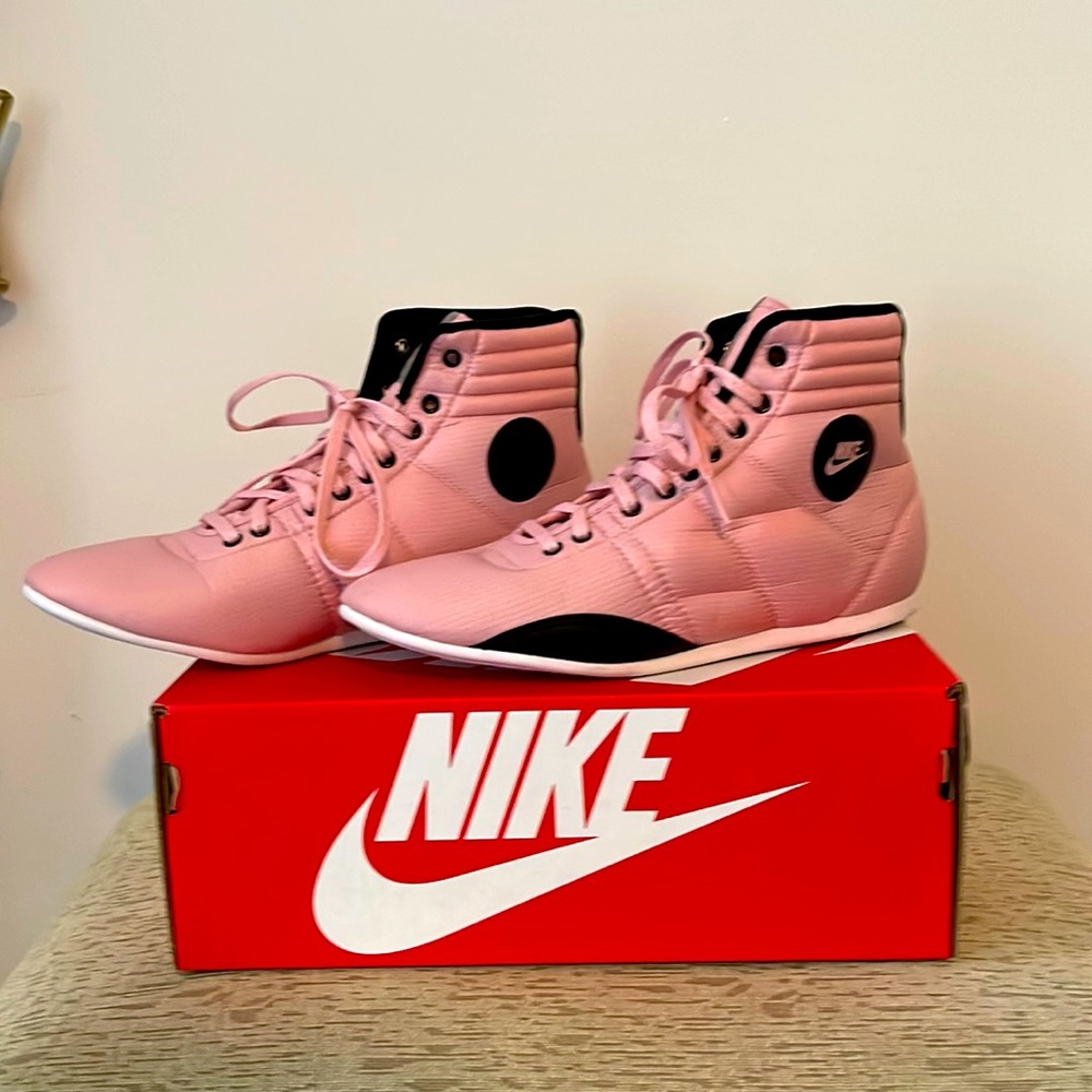 NWOT Nike Pink soft high top sneakers.  Rare or Limited production.
